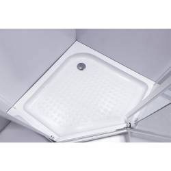 KABINA PRYSZNICOWA Z BRODZIKIEM CHROM KZ91A+SXL07A KZ91A+SXL07A-WH