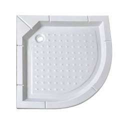 KABINA PRYSZNICOWA PÓŁOKRĄGŁA Z BRODZIKIEM WSH305B MAT CHROM 90x90 CM WSH305B-MAT-90