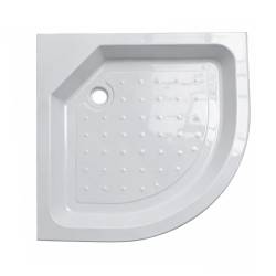 KABINA PRYSZNICOWA PÓŁOKRĄGŁA Z BRODZIKIEM WSH305A MAT CHROM 80x80 CM WSH305A-MAT-80