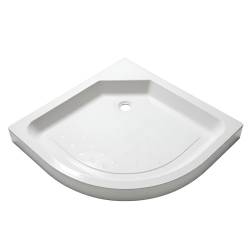 KABINA PRYSZNICOWA PÓŁOKRĄGŁA Z BRODZIKIEM WSH302A CHROM 80x80 CM WSH302A-80