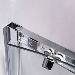 KABINA PRYSZNICOWA PÓŁOKRĄGŁA Z BRODZIKIEM KZ101B/ST01B CHROM/BIAŁY 90x90CM KZ101B+ST01B-WH