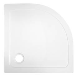 KABINA PRYSZNICOWA PÓŁOKRĄGŁA Z BORDZIKIEM BS01B/ST01B CZARNA/BIAŁY 90x90CM BS01B+ST01B-WH