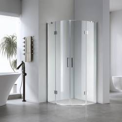 KABINA PRYSZNICOWA PÓŁOKRĄGŁA KZ92B CHROM 90x90 CM KZ92B-90