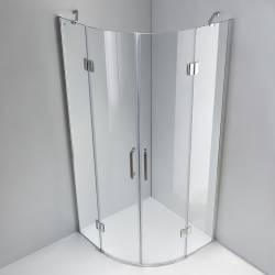 KABINA PRYSZNICOWA PÓŁOKRĄGŁA KZ92B CHROM 90x90 CM KZ92B-90