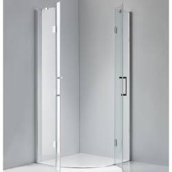 KABINA PRYSZNICOWA PÓŁOKRĄGŁA KZ92B CHROM 90x90 CM KZ92B-90