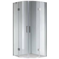 KABINA PRYSZNICOWA PÓŁOKRĄGŁA KZ92A CHROM 80x80 CM KZ92A-80