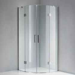 KABINA PRYSZNICOWA PÓŁOKRĄGŁA KZ92A CHROM 80x80 CM KZ92A-80