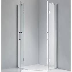 KABINA PRYSZNICOWA PÓŁOKRĄGŁA KZ92A CHROM 80x80 CM KZ92A-80