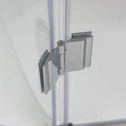 KABINA PRYSZNICOWA PÓŁOKRĄGŁA KZ92A CHROM 80x80 CM KZ92A-80