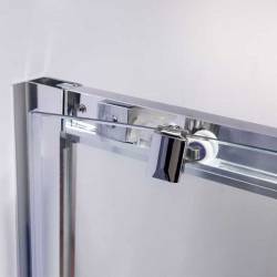 KABINA PRYSZNICOWA PÓŁOKRĄGŁA KZ101B CHROM 90x90 CM KZ101B-90