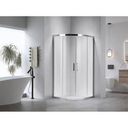 KABINA PRYSZNICOWA PÓŁOKRĄGŁA KZ101A CHROM 80x80 CM KZ101A-80
