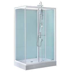 KABINA PRYSZNICOWA PROSTOKĄTNA Z BRODZIKIEM WSH307R PRAWA CHROM 120x80 CM WSH307R-120X80