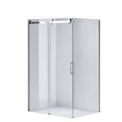 KABINA PRYSZNICOWA PROSTOKĄTNA KZ203B CHROM 110x80 CM KZ203B-110X80