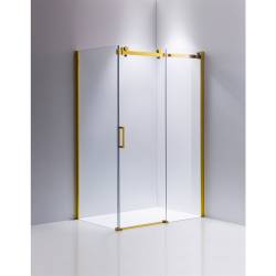 KABINA PRYSZNICOWA PROSTOKĄTNA KZ203A ZŁOTA 100x80 CM KZ203A-GL-100X80