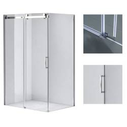 KABINA PRYSZNICOWA PROSTOKĄTNA KZ202B CHROM 110x90 CM 8 MM KZ202B-110X90