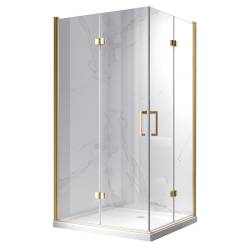 KABINA PRYSZNICOWA PROSTOKĄTNA KZ12D ZŁOTA 120x80 CM KZ12D-GL-120X80