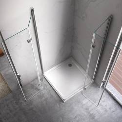 KABINA PRYSZNICOWA PROSTOKĄTNA KZ12D CHROM 120x80 CM KZ12D-120X80