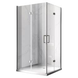 KABINA PRYSZNICOWA PROSTOKĄTNA KZ12C CHROM 110X80 CM KZ12C-110X80