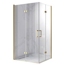 KABINA PRYSZNICOWA PROSTOKĄTNA KZ12B ZŁOTA 100x80 CM KZ12B-GL-100X80