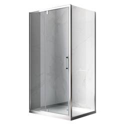 KABINA PRYSZNICOWA PROSTOKĄTNA KZ06C CHROM 110x80 CM KZ06C-110X80