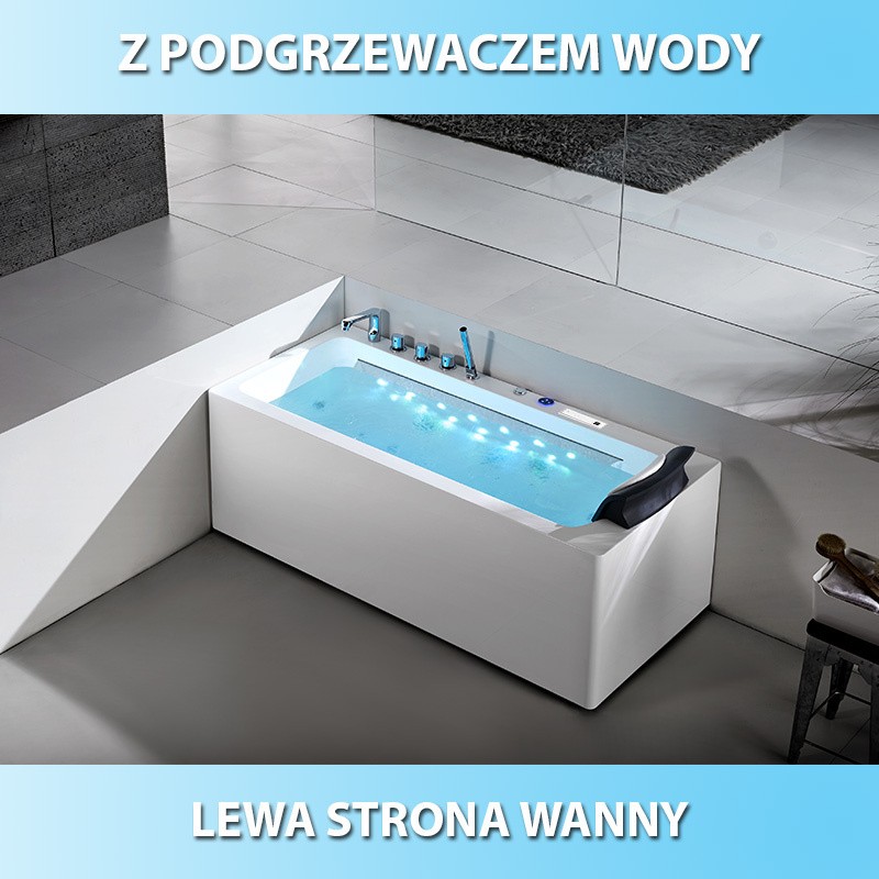 Wanna z hydromasażem SPA Olimpia 935CL 170x75 Lewa Wanna z hydromasażem SPA Olimpia 935CL 170x75 Lewa