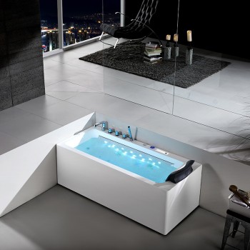 Wanna z hydromasażem SPA Olimpia 935CL 170x75 Lewa