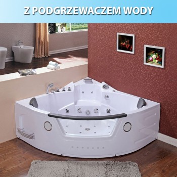 Wanna z hydromasażem z podgrzewaczem SPA Orino 2 8 DYSZ 632AH 152x152