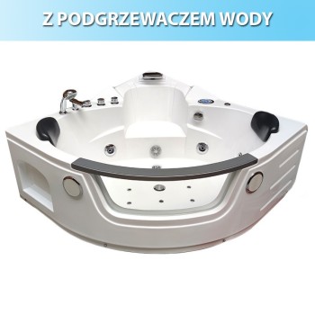 Wanna z hydromasażem z podgrzewaczem SPA Orino 2 8 DYSZ 632AH 152x152