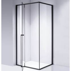 KABINA PRYSZNICOWA PROSTOKĄTNA BS16C CZARNA 120x90 CM BS16C-120X90