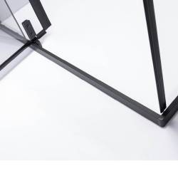 KABINA PRYSZNICOWA PROSTOKĄTNA BS16C CZARNA 120x90 CM BS16C-120X90