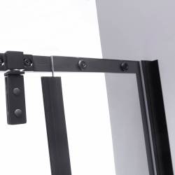 KABINA PRYSZNICOWA PROSTOKĄTNA BS16C CZARNA 120x90 CM BS16C-120X90