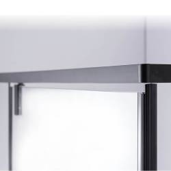 KABINA PRYSZNICOWA PROSTOKĄTNA BS16C CZARNA 120x90 CM BS16C-120X90