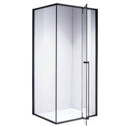 KABINA PRYSZNICOWA PROSTOKĄTNA BS16C CZARNA 120x90 CM BS16C-120X90