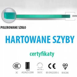 KABINA PRYSZNICOWA PROSTOKĄTNA BS15C CZARNA 120x80 CM BS15C-120X80