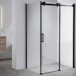 KABINA PRYSZNICOWA PROSTOKĄTNA BS15B CZARNA 110x80 CM BS15B-110X80