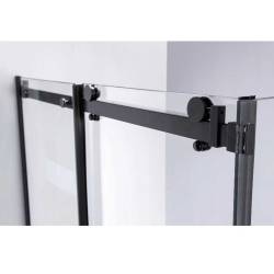 KABINA PRYSZNICOWA PROSTOKĄTNA BS15B CZARNA 110x80 CM BS15B-110X80