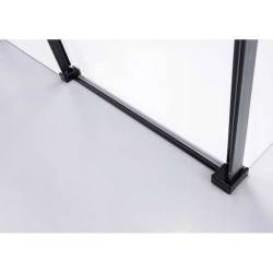 KABINA PRYSZNICOWA PROSTOKĄTNA BS15A CZARNA 100x80 CM BS15A-100X80