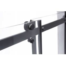 KABINA PRYSZNICOWA PROSTOKĄTNA BS14A CZARNA 100x90 CM BS14A-100X90