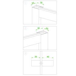 KABINA PRYSZNICOWA PROSTOKĄTNA BS12C CZARNA 120x80 CM BS12C-120X80