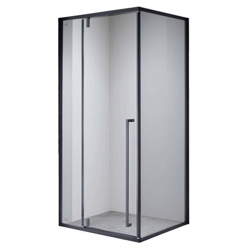 KABINA PRYSZNICOWA PROSTOKĄTNA BS12A CZARNA 100x80 BS12A-100X80