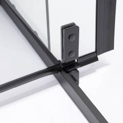 KABINA PRYSZNICOWA PROSTOKĄTNA BS12A CZARNA 100x80 BS12A-100X80