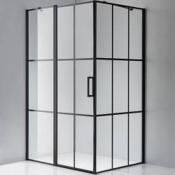 KABINA PRYSZNICOWA PROSTOKĄTNA BS03C CZARNA 120x90 CM BS03C-120X90