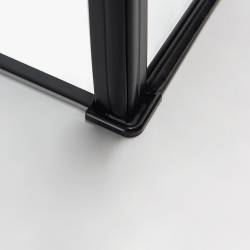 KABINA PRYSZNICOWA PROSTOKĄTNA BS03C CZARNA 120x90 CM BS03C-120X90