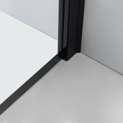KABINA PRYSZNICOWA PROSTOKĄTNA BS03C CZARNA 120x90 CM BS03C-120X90