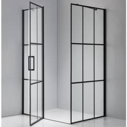 KABINA PRYSZNICOWA PROSTOKĄTNA BS03B CZARNA 110x90 CM BS03B-BL-110X90