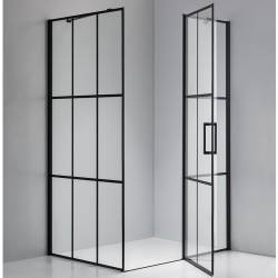 KABINA PRYSZNICOWA PROSTOKĄTNA BS03B CZARNA 110x90 CM BS03B-BL-110X90