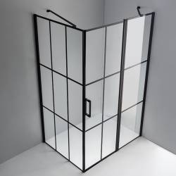 KABINA PRYSZNICOWA PROSTOKĄTNA BS03B CZARNA 110x90 CM BS03B-BL-110X90
