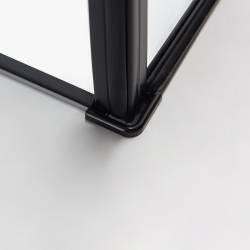KABINA PRYSZNICOWA PROSTOKĄTNA BS03B CZARNA 110x90 CM BS03B-BL-110X90