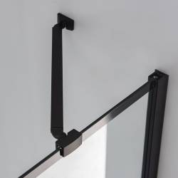 KABINA PRYSZNICOWA PROSTOKĄTNA BS03B CZARNA 110x90 CM BS03B-BL-110X90