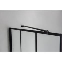 KABINA PRYSZNICOWA PROSTOKĄTNA BS03B CZARNA 110x90 CM BS03B-BL-110X90